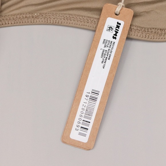 Skims Recycled Swim Micro Scoop Bikini Top Size Large in Desert BT-SCP-2785 NWT - Picture 4 of 5